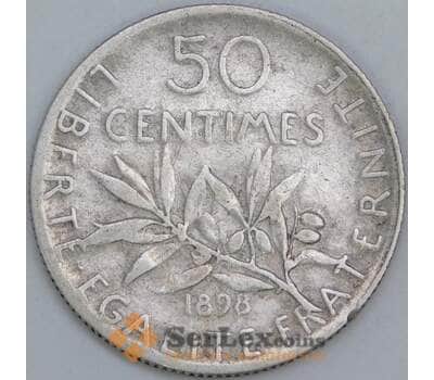 Франция 50 сантимов 1898 КМ854 VF арт. 57405