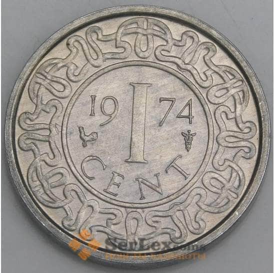 Суринам 1 цент 1974 КМ11а UNC арт. 46264