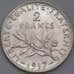 Монета Франция 2 франка 1917 КМ845 UNC арт. 40614