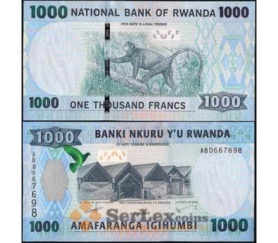 Банкнота Руанда 1000 франков 2015 Р39 UNC арт. 2512