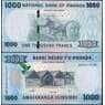 Руанда 1000 франков 2015 Р39 UNC арт. 2512