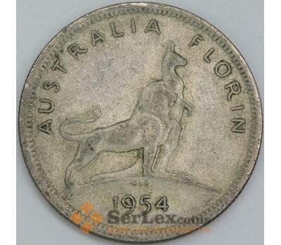 Австралия 2 шиллинга (флорин) 1954 КМ55 F Королевский визит арт. 56747