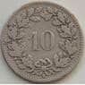 Швейцария монета 10 раппен 1907 КМ27 VF арт. 13186
