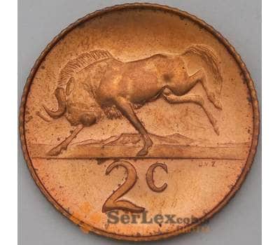 Монета Южная Африка ЮАР 2 цента 1965 КМ66.2 UNC арт. 25052