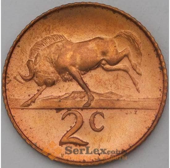 Южная Африка ЮАР 2 цента 1965 КМ66.2 UNC арт. 25052