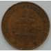 Монета Южная Африка ЮАР 1 пенни 1950 КМ34.1 VF арт. 8288