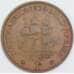 Монета Южная Африка ЮАР 1 пенни 1935 КМ14.3 VF арт. 8289