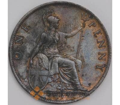 Великобритания 1 пенни 1897 КМ790 XF арт. 41679