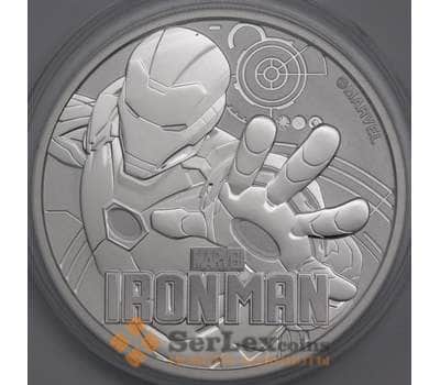 Тувалу монета 1 доллар 2018 UC249 Proof Marvel - Железный человек арт. 43101