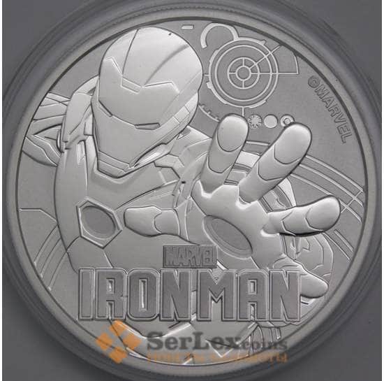 Тувалу монета 1 доллар 2018 UC249 Proof Marvel - Железный человек арт. 43101