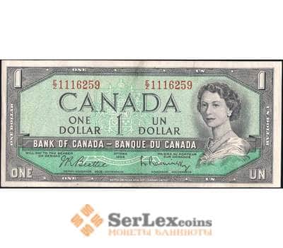 Банкнота Канада 1 доллар 1954 Р75 XF  арт. 23906