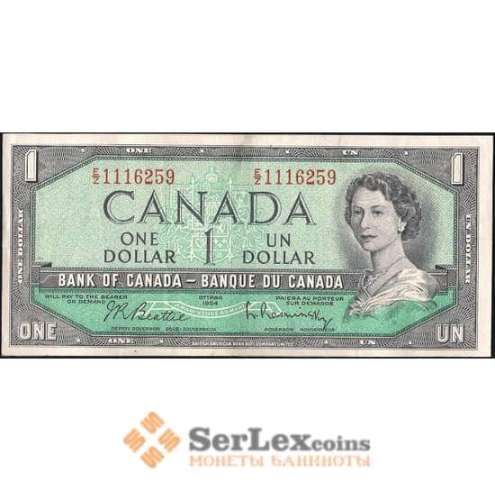 Канада 1 доллар 1954 Р75 XF  арт. 23906