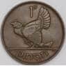 Ирландия монета 1 пенни 1928 КМ3 XF арт. 39150