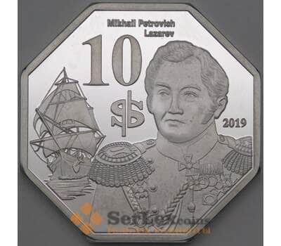 Траверсе остров 10 долларов 2019 Prooflike UNUSUAL Корабль арт. 26625