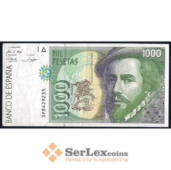 Испания 1000 песет 1992 Р163 XF-AU мультилот арт. 39740