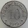 Германия нотгельд 10 пфеннигов 1919 aUNC Крефельд арт. 12918