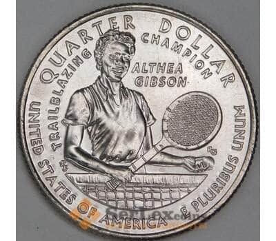 США 25 центов 2025 D UNC №20 Алтея Гибсон арт. 54901
