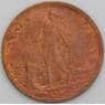 Италия монета 1 чентезимо 1909 КМ40 XF арт. 48780