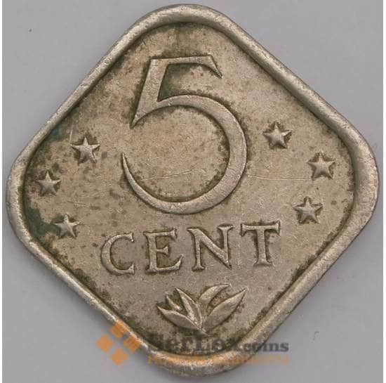 Нидерландские Антильские острова монета 5 центов 1984 КМ13 VF арт. 44752