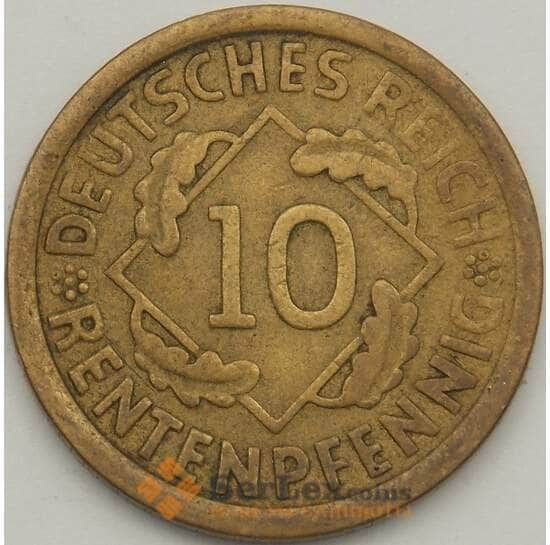 Германия 10 пфеннигов 1924 А КМ40 VF (J05.19) арт. 18722