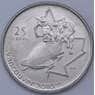 Канада 25 центов 2008 КМ841 Ванкувер Бобслей XF арт. 23890