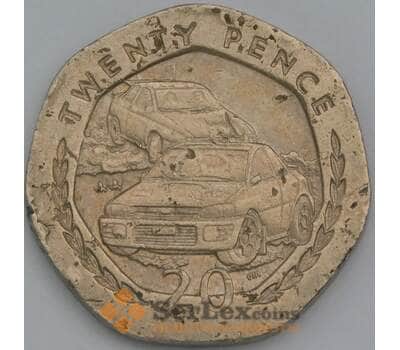 Монета Мэн остров 20 пенсов 1998 КМ904.1 VF гонки арт. 38768