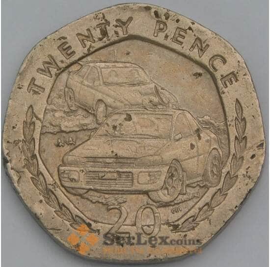 Мэн остров 20 пенсов 1998 КМ904.1 VF гонки арт. 38768