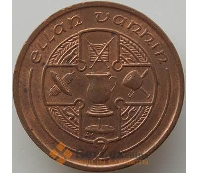 Монета Мэн остров 2 пенса 1995 КМ208 AU арт. 13928