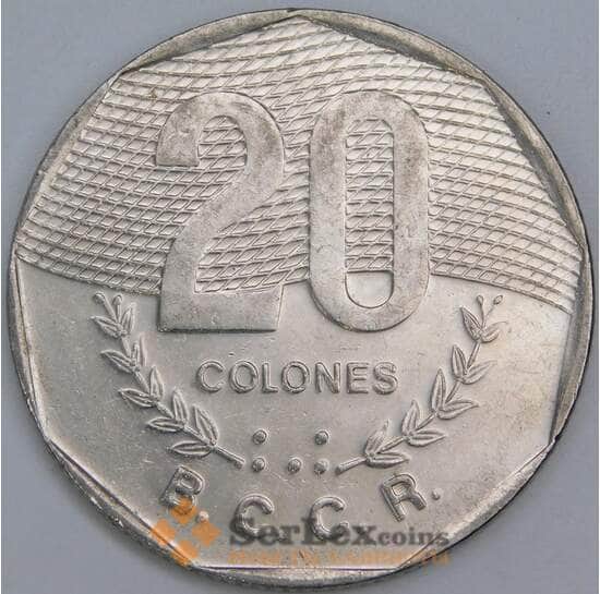 Коста-Рика 20 колонов 1994 КМ216.3 XF арт. 57249