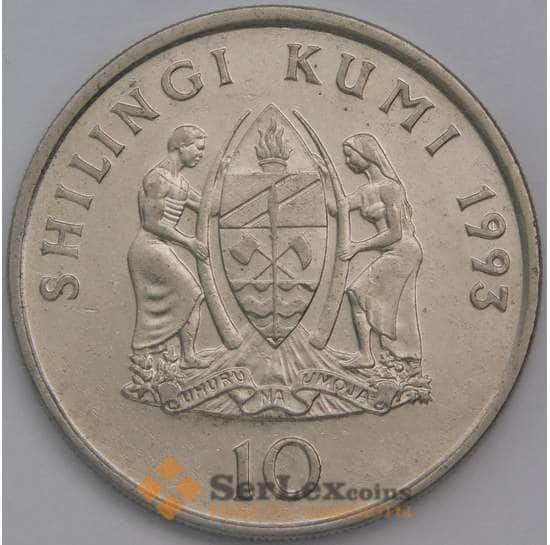 Танзания 10 шиллингов 1993 КМ20а XF арт. 38956