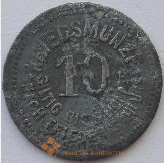 Германия Нотгельд 10 пфеннигов 1917 Цинк Деттендорф (J05.19) арт. 16006