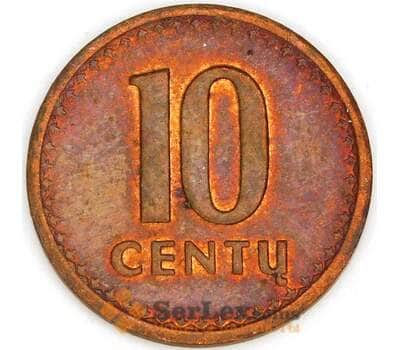 Литва 10 центов 1991 КМ88 AU арт. 53323