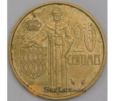 Монако монета 20 сантим 1979 КМ143 XF арт. 43246