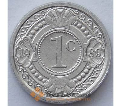 Монета Нидерландские Антиллы 1 цент 1989 КМ32 UNC (J05.19) арт. 15550