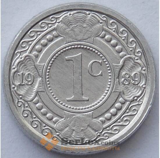 Нидерландские Антиллы 1 цент 1989 КМ32 UNC (J05.19) арт. 15550