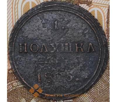 Монета Россия 1 полушка 1805 КМ Кольцевая арт. 28583