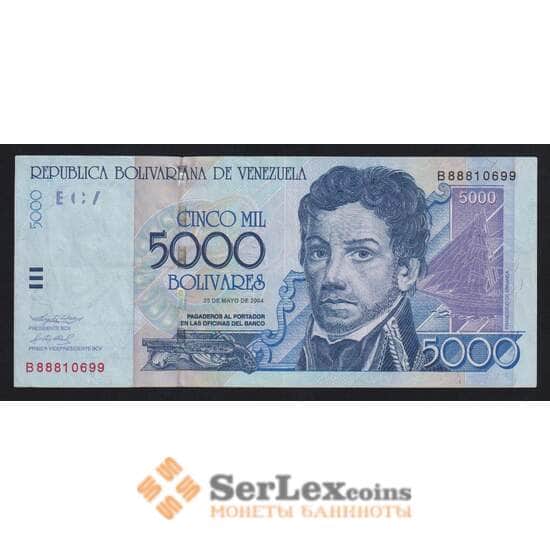 Венесуэла 5000 боливар 2004 Р84с XF-AU арт. 55454
