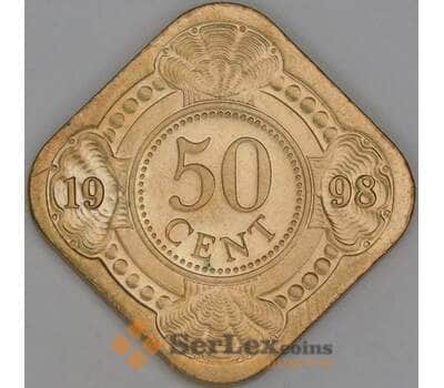 Нидерландские Антильские острова 50 центов 1998 КМ36 UNC арт. 54082