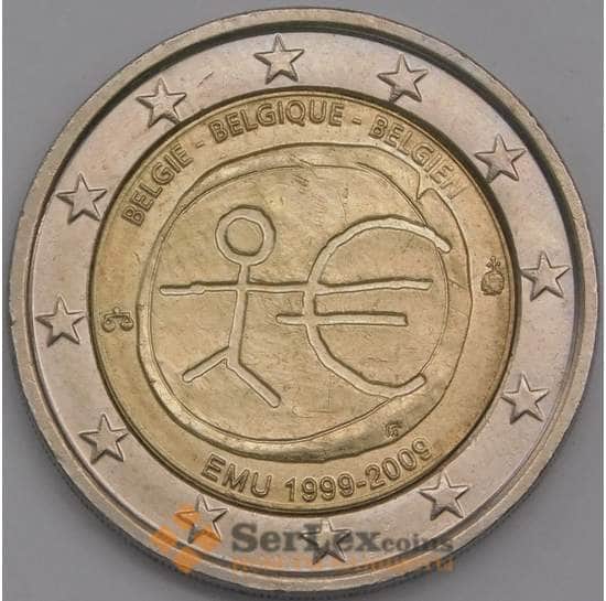 Бельгия монета 2 евро 2009 КМ282 aUNC 10 лет EMU арт. 42269