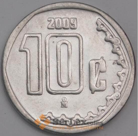 Мексика монета 10 сентаво 2009 КМ547 UNC арт. 41950