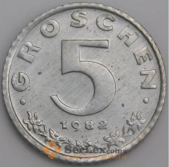 Австрия монета 5 грошей 1982 КМ2875 UNC арт. 46141