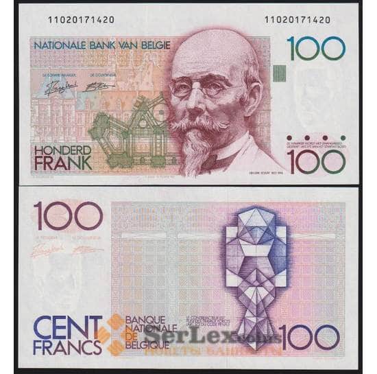 Бельгия банкнота 100 франков 1982-1994 Р142 UNC арт. 48411