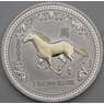Австралия 1 доллар 2002 КМ580а Proof Год Лошади позолота арт. 50796