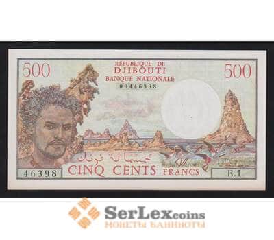 Джибути 500 франков 1979 Р36а aUNC угол арт. 55906