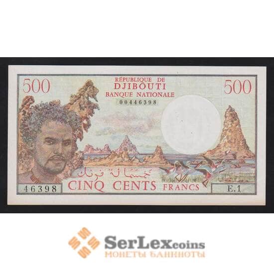 Джибути 500 франков 1979 Р36а aUNC угол арт. 55906