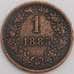 Австрия монета 1 крейцер 1885 КМ2187 ХF арт. 45984