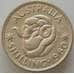 Монета Австралия 1 шиллинг 1960 КМ59 XF Серебро Елизавета II (J05.19) арт. 17284