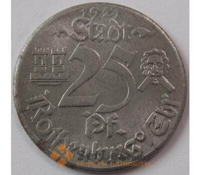 Германия Нотгельд 25 пфеннигов 1921 Ротенбург Kobolzeller Tor (J05.19) арт. 17894