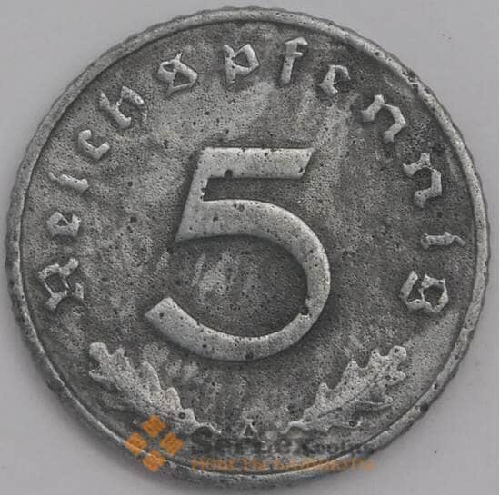 Германия монета 5 пфеннигов 1940 A КМ100 VF арт. 43451