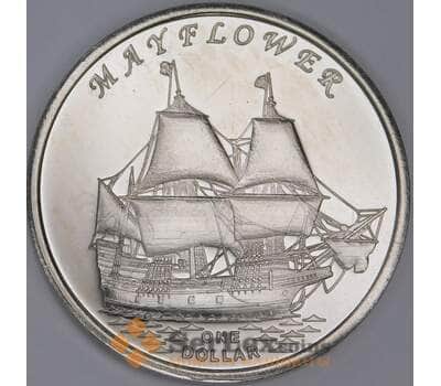 Гилберта острова (Кирибати) 1 доллар 2014 Корабль Mayflower Мейфлауэр арт. 54983